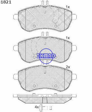 Benz C Class brake pad FMSI:D1340-8451 OEM:005 420 08 20 WVA24306,F1340